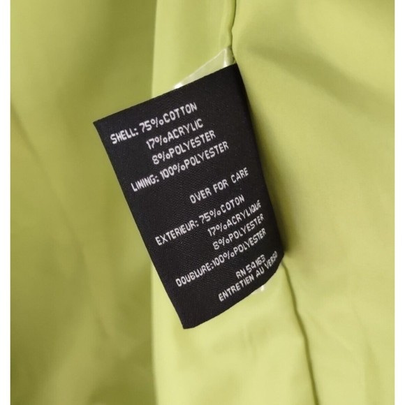 Cole Haan Striped Cotton Blazer Jacket Womens 8 One Button Blue White - Picture 5 of 8